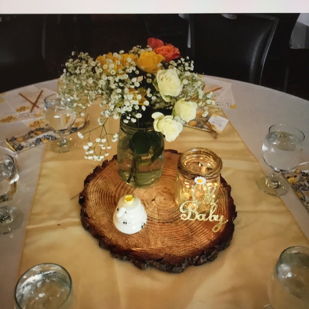 Center pieces for baby shower.